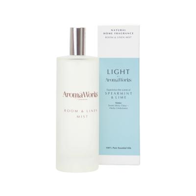 AromaWorks Light Room & Linen Mist Spearmint & Lime 100ml